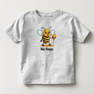 Cartoon Honey Bee  Toddler T-Shirt