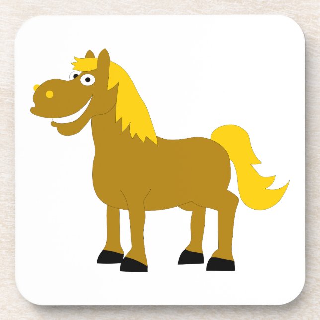 Cartoon Horse Coaster (Front)