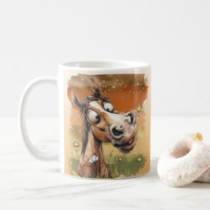 Cartoon Horse Coffee Mug