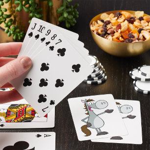 Cartoon Horse Playing Cards