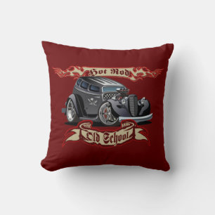 Cartoon hot rod cushion