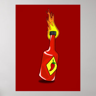 Cartoon Hot Sauce Print