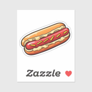 Cartoon hotdog