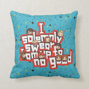 Cartoon "I solemnly swear" Graphic Cushion