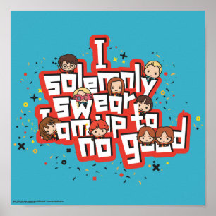 Cartoon "I solemnly swear" Graphic Poster