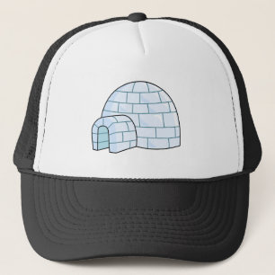 Cartoon Igloo Trucker Hat