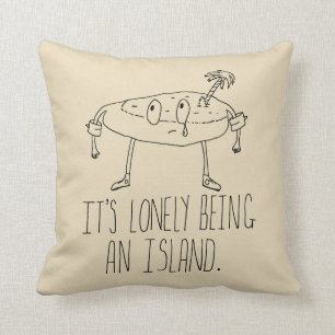 Cartoon Island Cushion