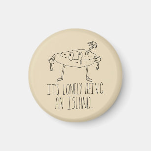 Cartoon Island Magnet