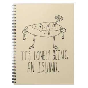 Cartoon Island Spiral Notebook