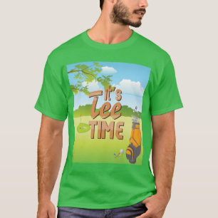 Cartoon "It's Tee time" On the Golf Course