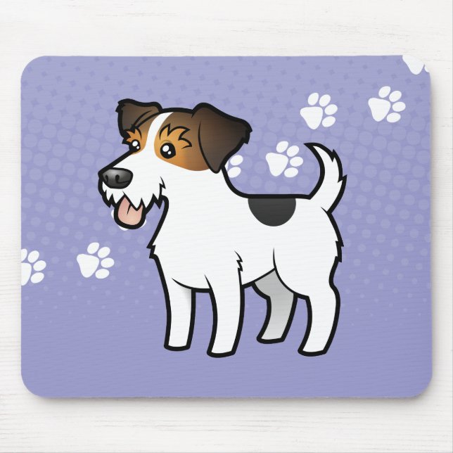 Cartoon Jack Russell Terrier Mouse Pad (Front)