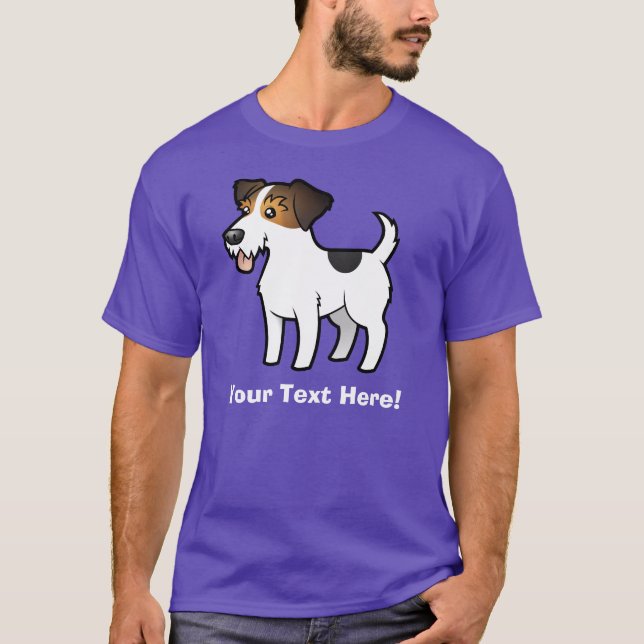 Cartoon Jack Russell Terrier T-Shirt (Front)