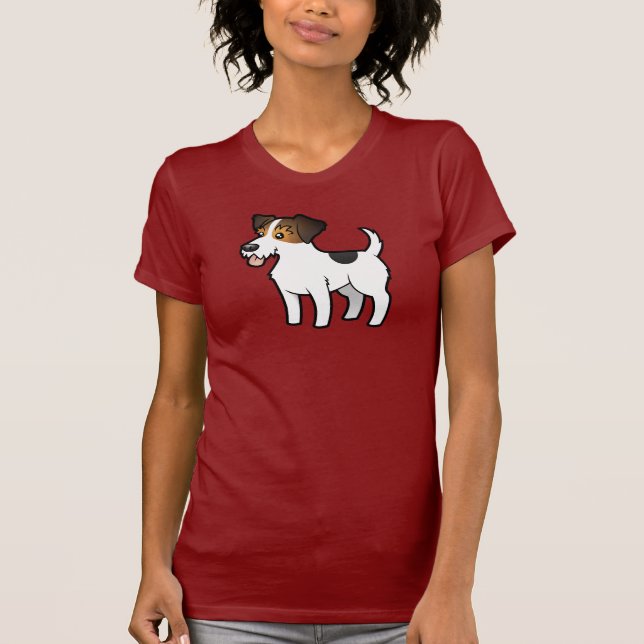 Cartoon Jack Russell Terrier T-Shirt (Front)