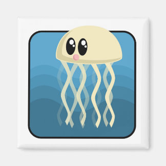 Cartoon Jellyfish Magnet
