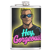 Cartoon Johnny Bravo–Style Character