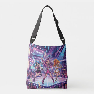 Cartoon JPop Girl Group Crossbody Bag