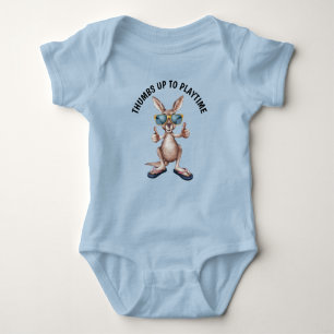 Cartoon Kangaroo Baby Bodysuit