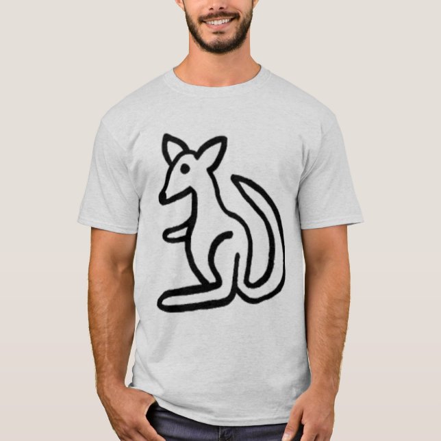 cartoon_kangaroo_j, T-Shirt (Front)