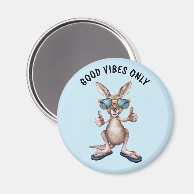 Cartoon Kangaroo Magnet (Front/Back)