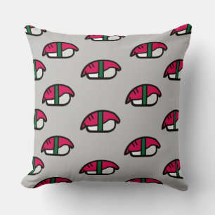 Cartoon Kawaii Sushi, Fish Rice & Seaweed Cushion