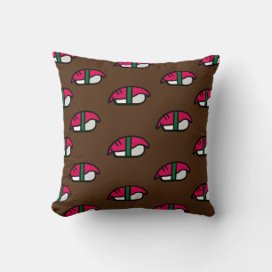 Cartoon Kawaii Sushi, Fish Rice & Seaweed Cushion