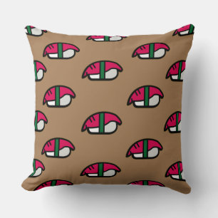Cartoon Kawaii Sushi, Fish Rice & Seaweed Cushion