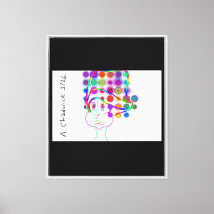 Cartoon Kid With Goofy Hat Canvas Print