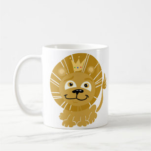 Cartoon King of the Jungle Coffee Mug