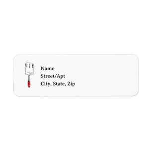 Cartoon Kitchen Spatula Address Labels