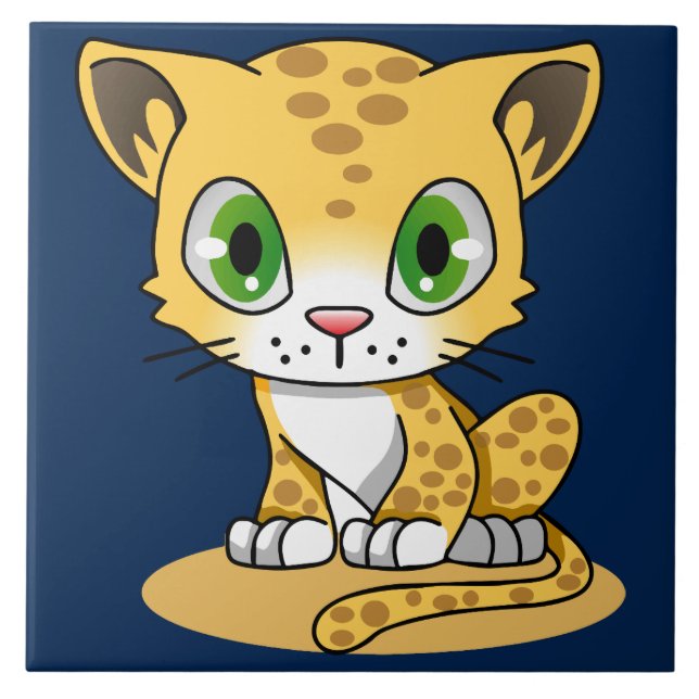 cartoon kitty  tile (Front)