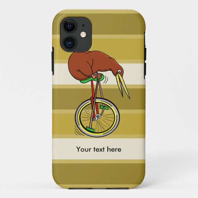 Cartoon Kiwi Bird Unicyling Case-Mate iPhone Case (Back)