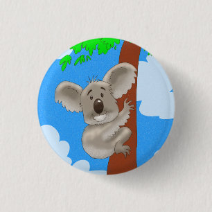 Cartoon Koala 3 Cm Round Badge