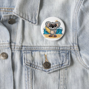 Cartoon Koala 6 Cm Round Badge