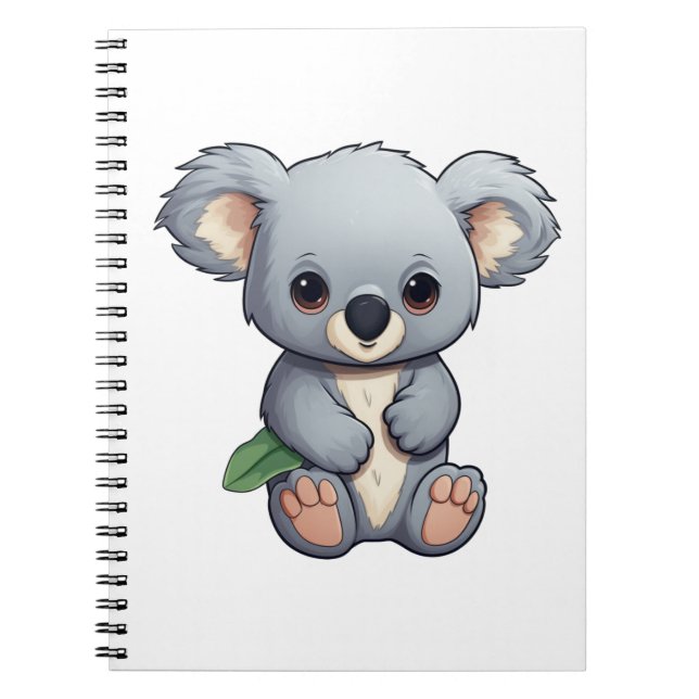 Cartoon koala illustration notebook (Front)