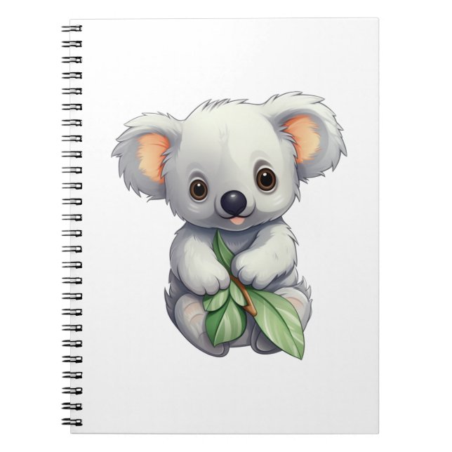 Cartoon koala illustration notebook (Front)