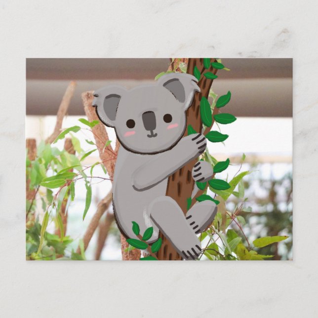 Cartoon Koala Postcard | C's Dream Design (Front)