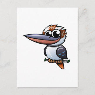 Cartoon Kookaburra Postcard