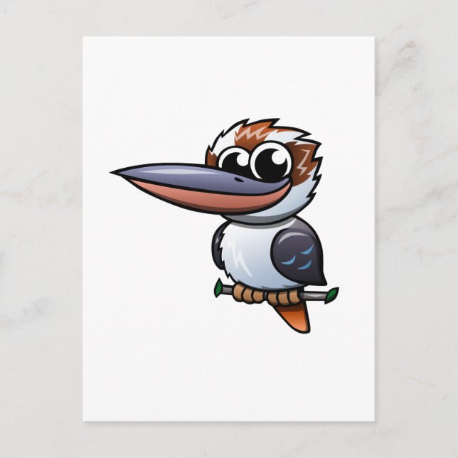 Cartoon Kookaburra Postcard (Front)