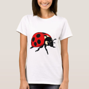 🐞 Cartoon Ladybug Glow 🌈 Cute Insect Character T-Shirt