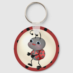 Cartoon Ladybug key chain