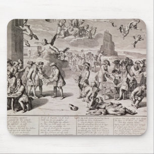 Cartoon lampooning the disastrous experiment mouse pad