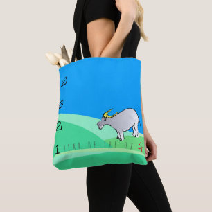 Cartoon Landscape Ox Chinese New Year 2021 AoTB Tote Bag