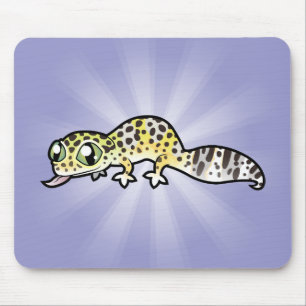 Cartoon Leopard Gecko Mouse Pad