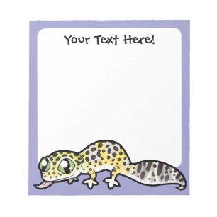 Cartoon Leopard Gecko Notepad