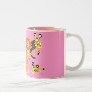 Cartoon Liger and Friends mug