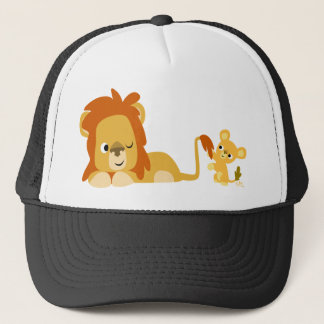 Cartoon Lion Dad and Cub hat