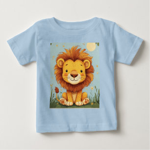 Cartoon Lion kids wall art Baby T-Shirt