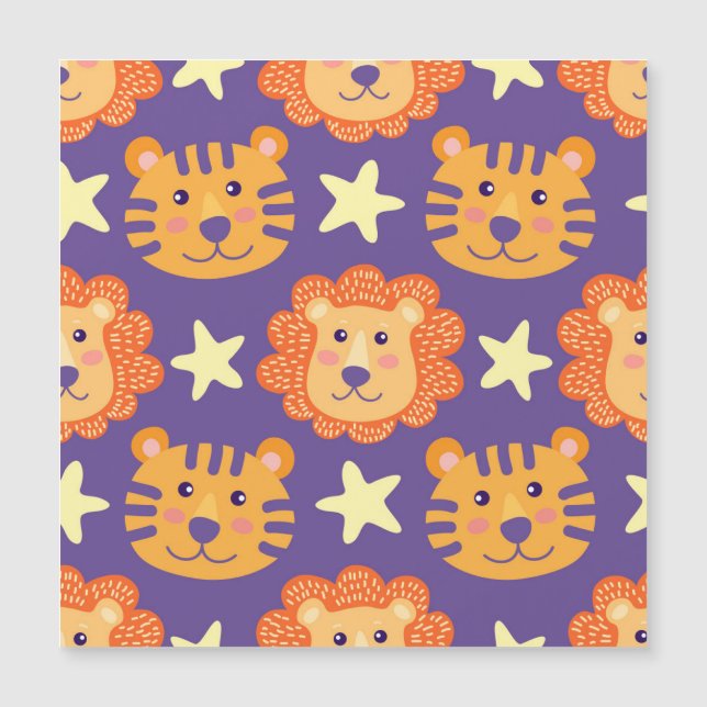 Cartoon Lions & Tigers: Vintage (Front)