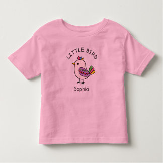 CARTOON LITTLE BIRD personalize this template Toddler T-Shirt