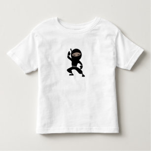 Cartoon Little Ninja Warrior Toddler T-Shirt